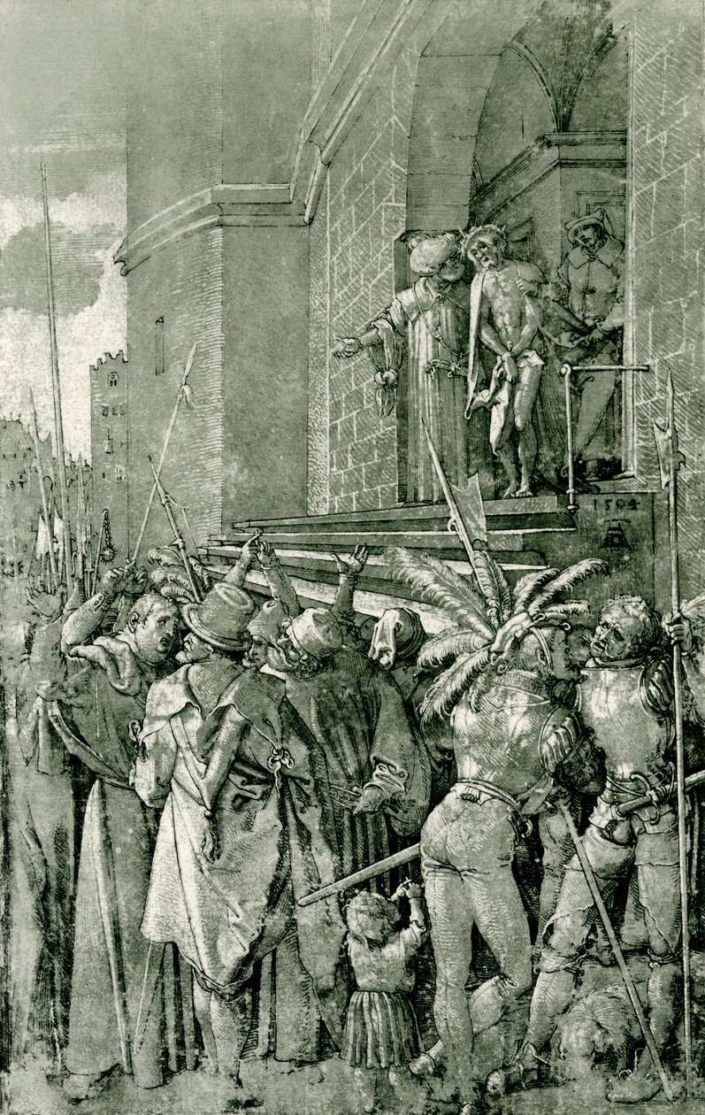 Cristo es mostrado al pueblo de Albrecht Dürer