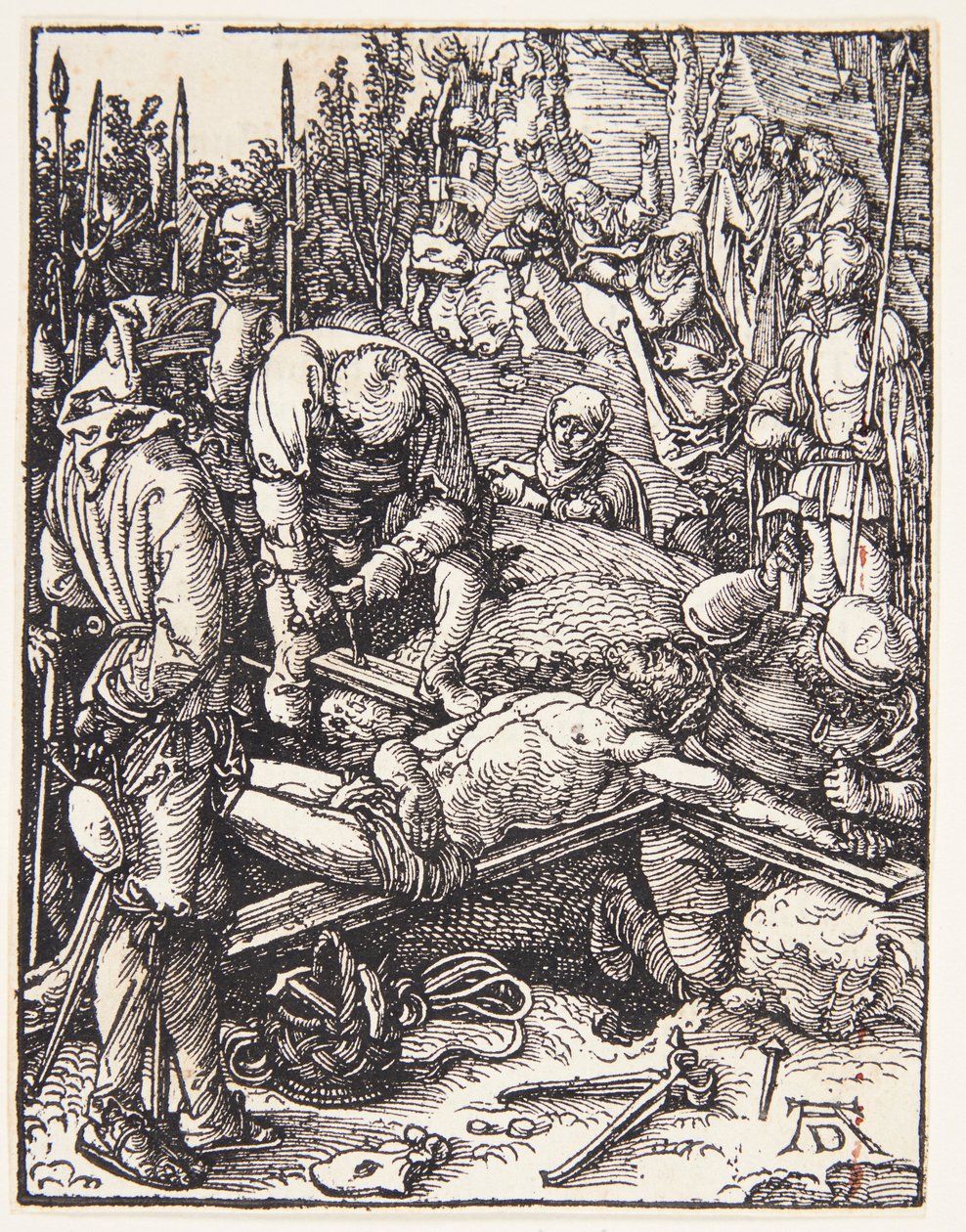 Cristo clavado en la cruz de Albrecht Dürer