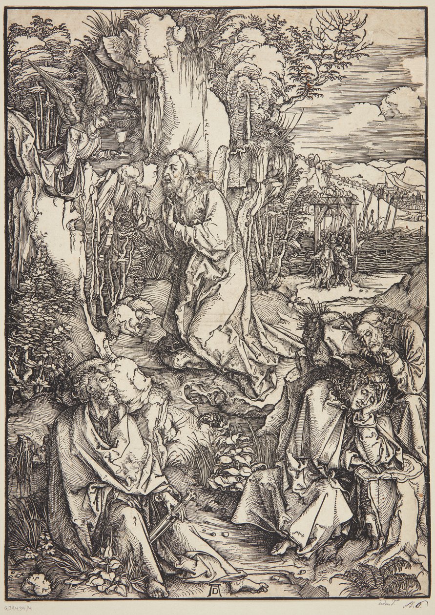 Cristo en el Monte de los Olivos de Albrecht Dürer