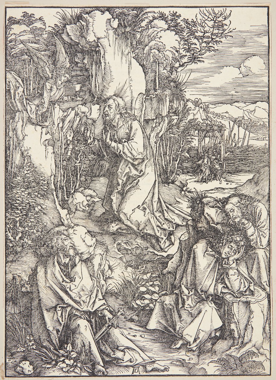Cristo en el Monte de los Olivos de Albrecht Dürer