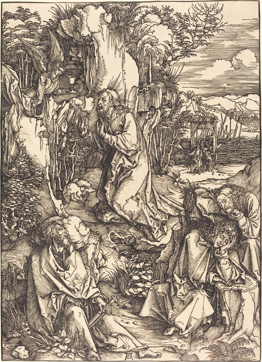 Cristo en el Monte de los Olivos de Albrecht Dürer