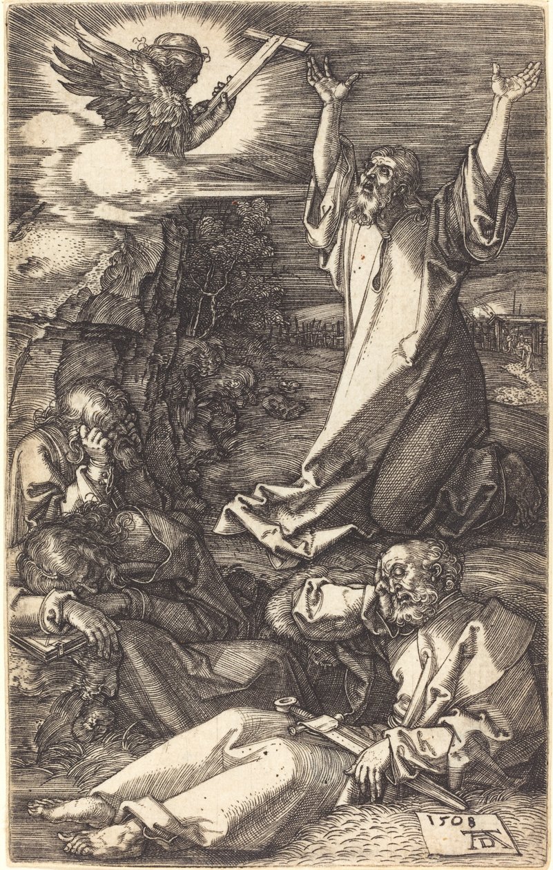 Cristo en el Monte de los Olivos de Albrecht Dürer