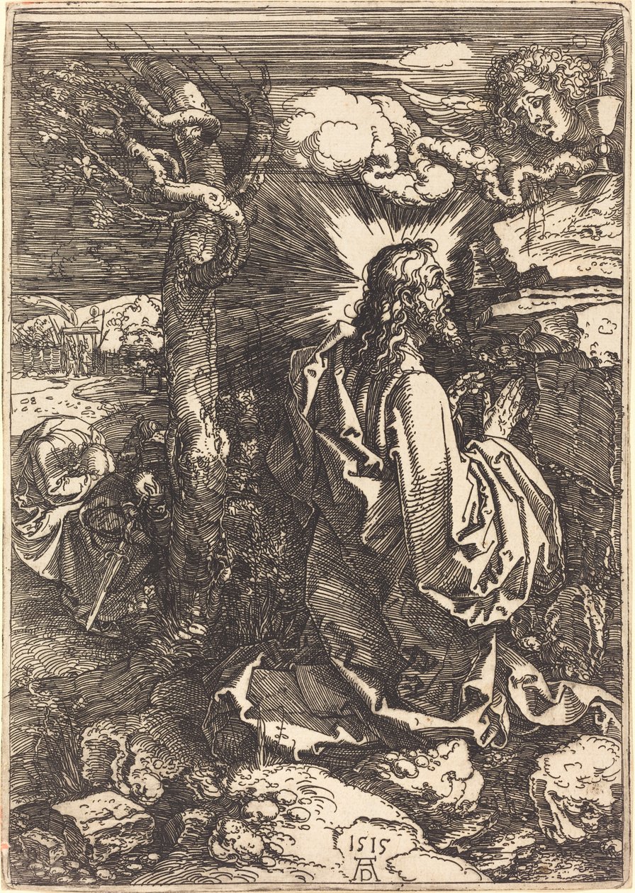 Cristo en el Monte de los Olivos de Albrecht Dürer