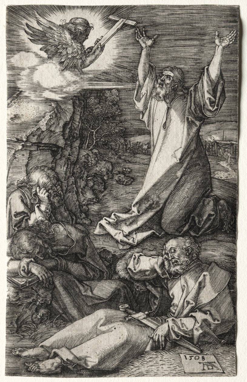 Cristo en el Monte de los Olivos de Albrecht Dürer