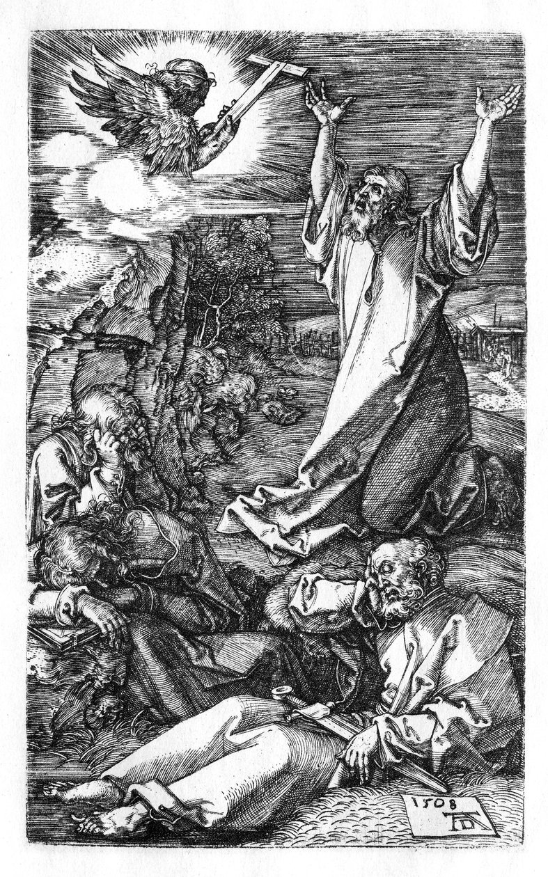 Cristo en el Monte de los Olivos de Albrecht Dürer