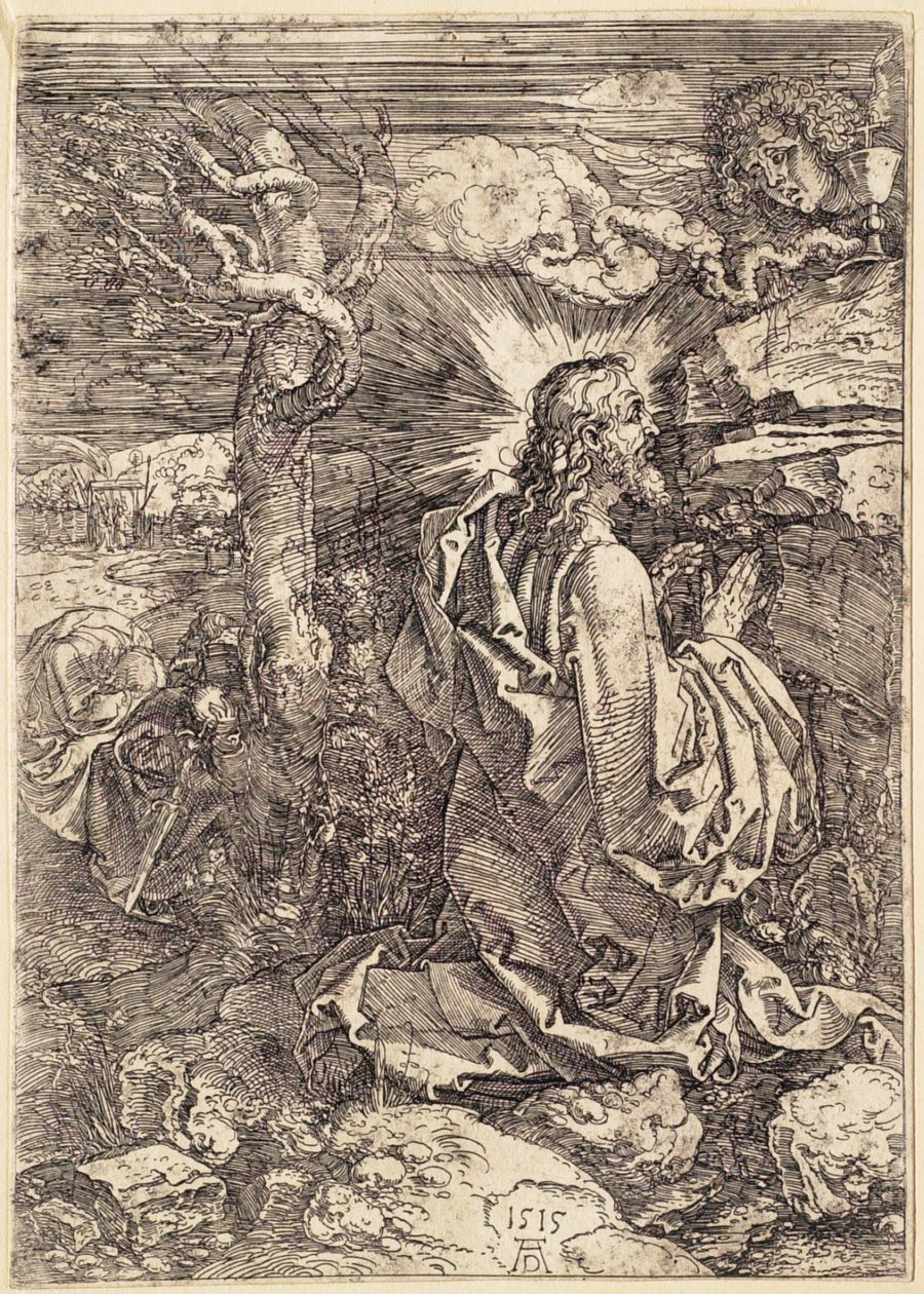 Cristo en el Monte de los Olivos de Albrecht Dürer