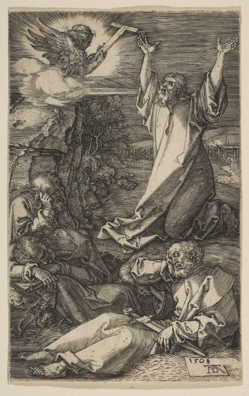 Cristo en el Monte de los Olivos, de La Pasión, 1508 de Albrecht Dürer