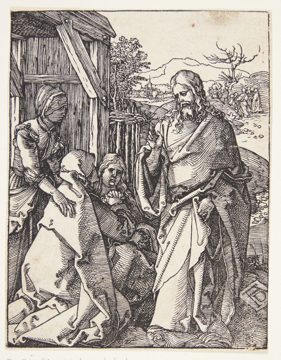 Cristo despidiéndose de su madre de Albrecht Dürer