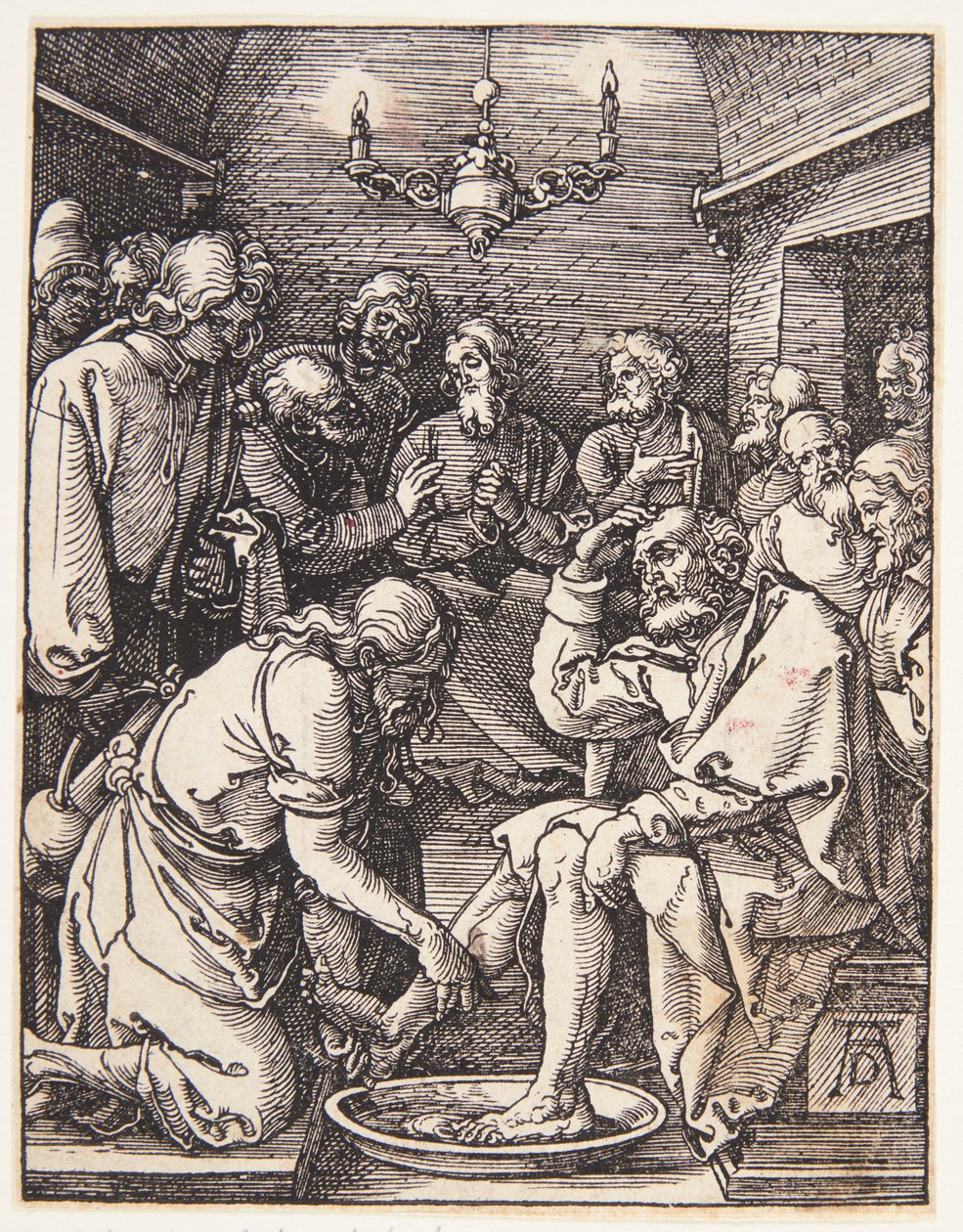 Cristo lavando los pies de San Pedro de Albrecht Dürer
