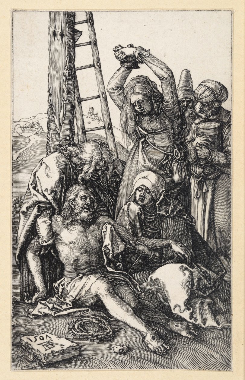 Lamentación de Cristo (Pasión grabada) de Albrecht Dürer