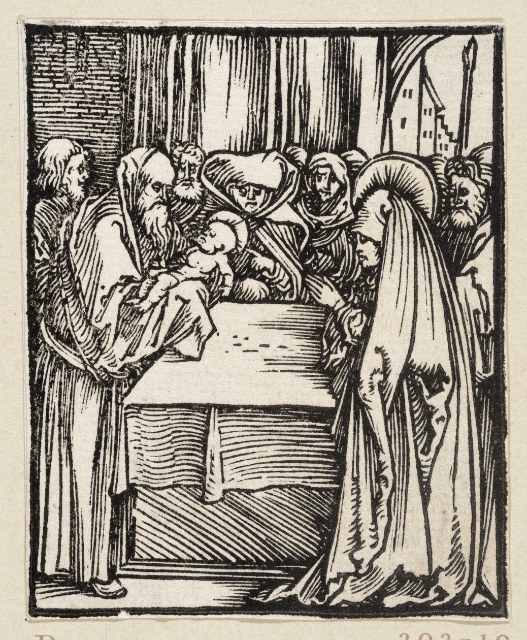 La presentación de Cristo en el Templo (43 temas religiosos) de Albrecht Dürer