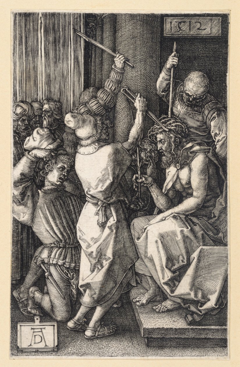 La coronación de espinas de Cristo (Pasión grabada) de Albrecht Dürer