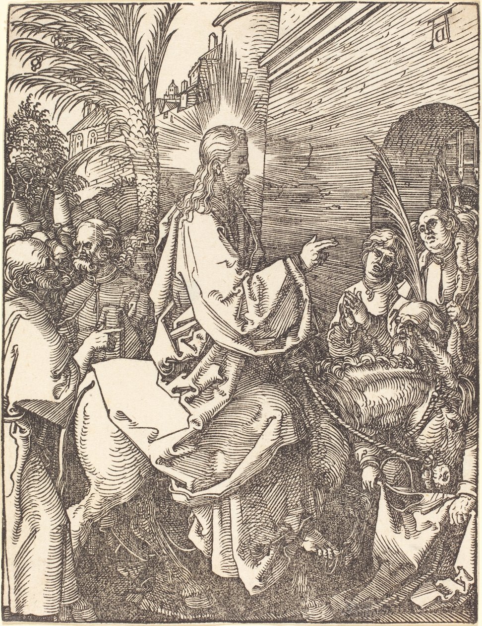 Entrada de Cristo en Jerusalén de Albrecht Dürer