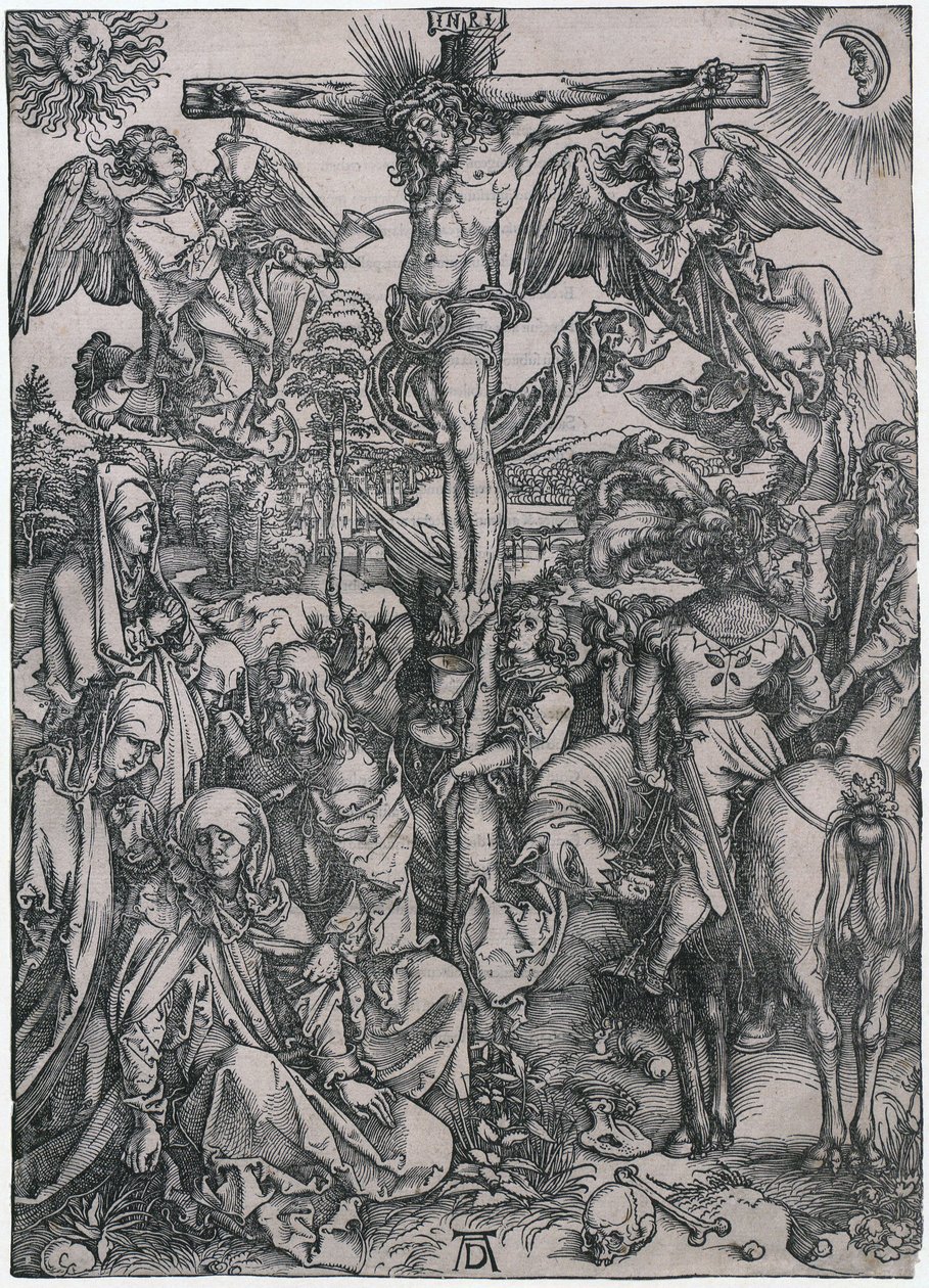 Cristo en la cruz, lámina 8 de la serie «La Gran Pasión» de Albrecht Dürer