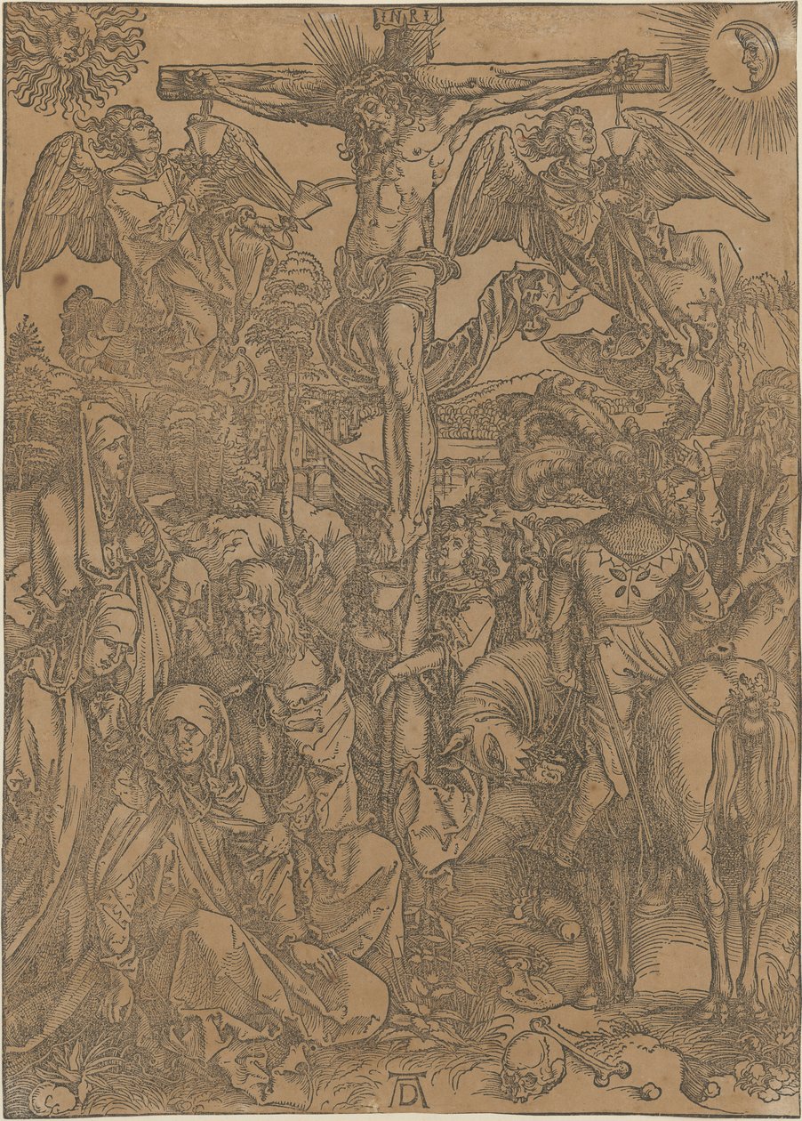 Cristo en la cruz, lámina 8 de la serie «La Gran Pasión» de Albrecht Dürer