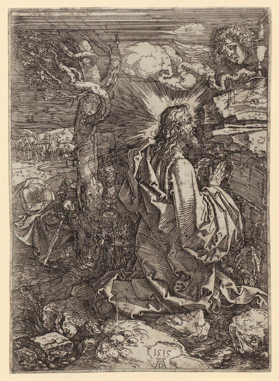 Cristo en el Monte de los Olivos de Albrecht Dürer