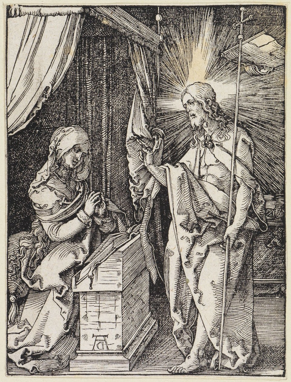 Cristo se aparece a su madre de Albrecht Dürer