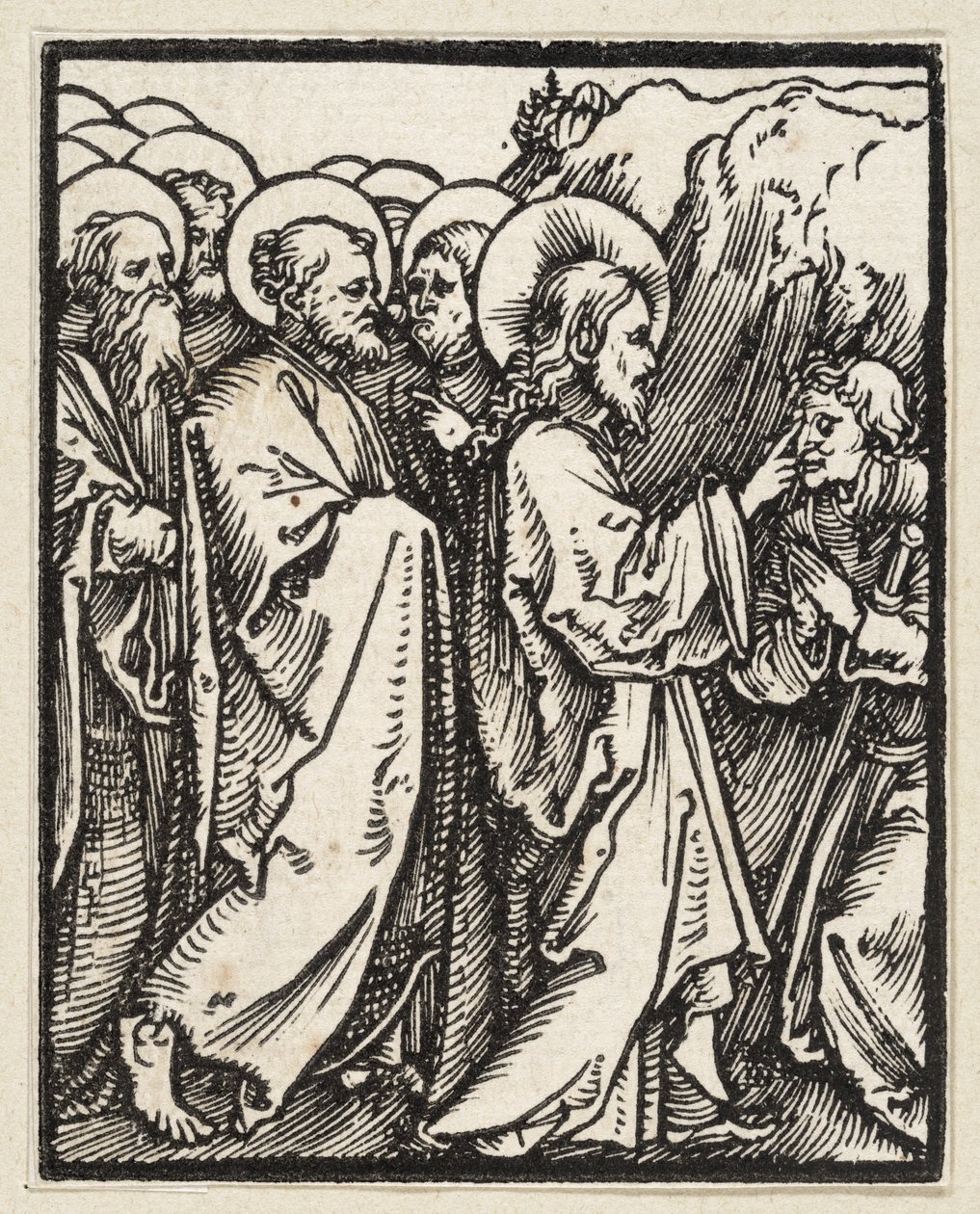 Cristo cura a un ciego (de: Postilla, 43 xilografías) de Albrecht Dürer