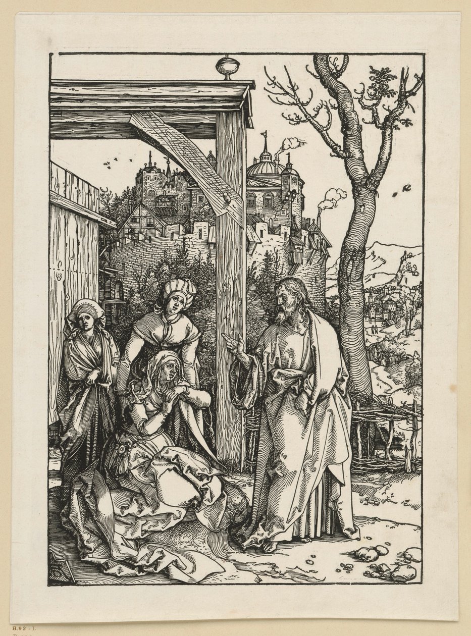 Cristo se despide de su madre (Vida de la Virgen) de Albrecht Dürer