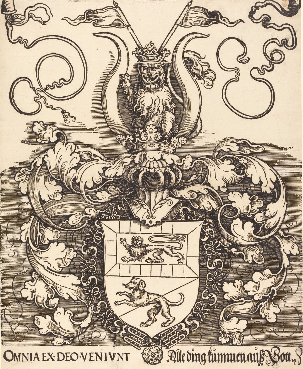 Escudo de Armas de Lorenz Staiber, probablemente 1520-1521 de Albrecht Dürer
