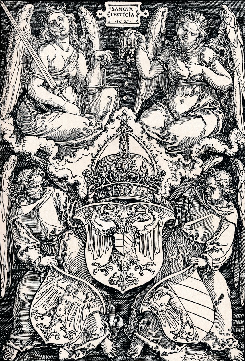 Escudo de armas de la ciudad de Núremberg, 1521, 1906 de Albrecht Dürer