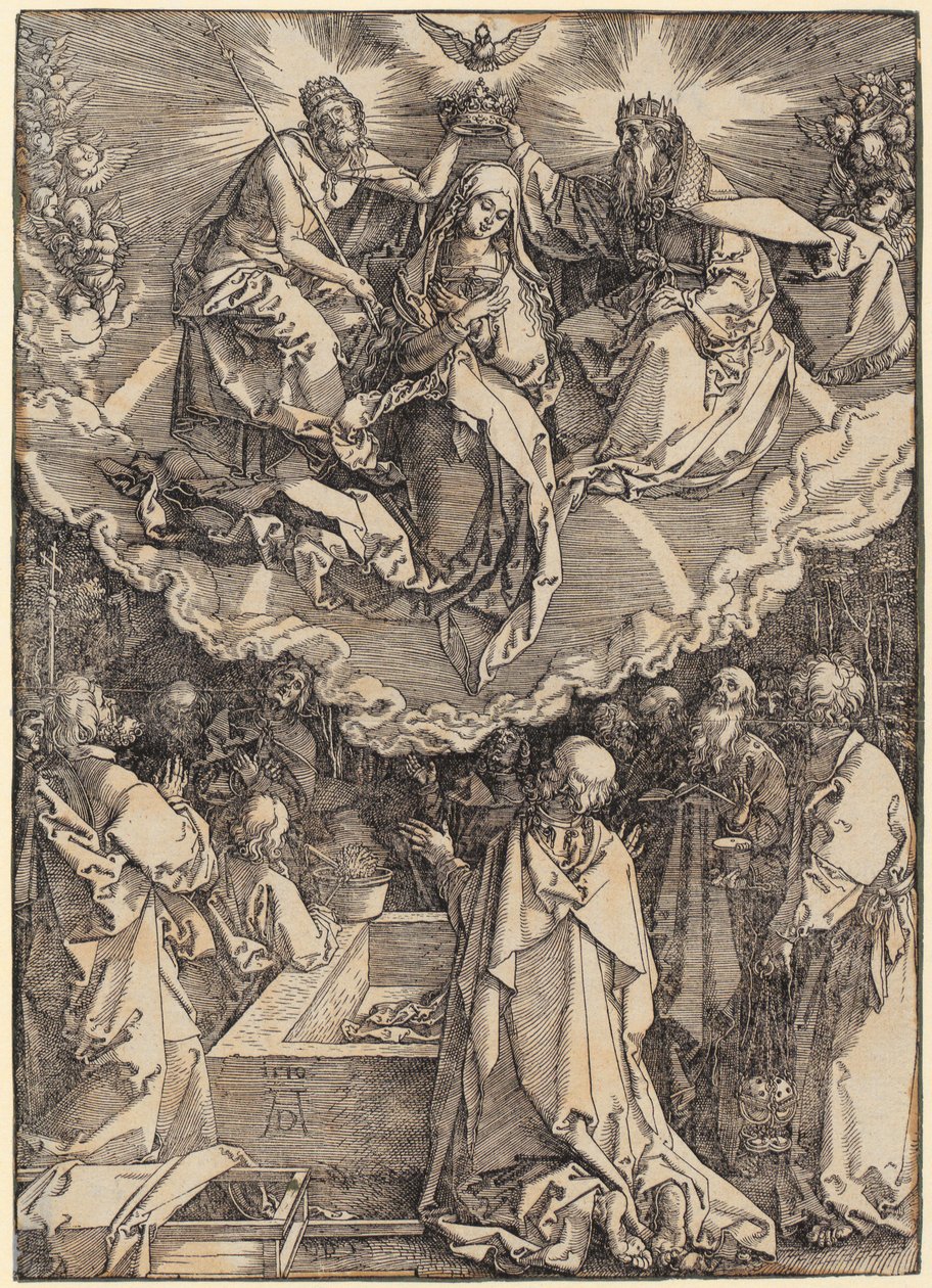 Representación en el templo, lámina 13 de la serie «La vida de María» de Albrecht Dürer