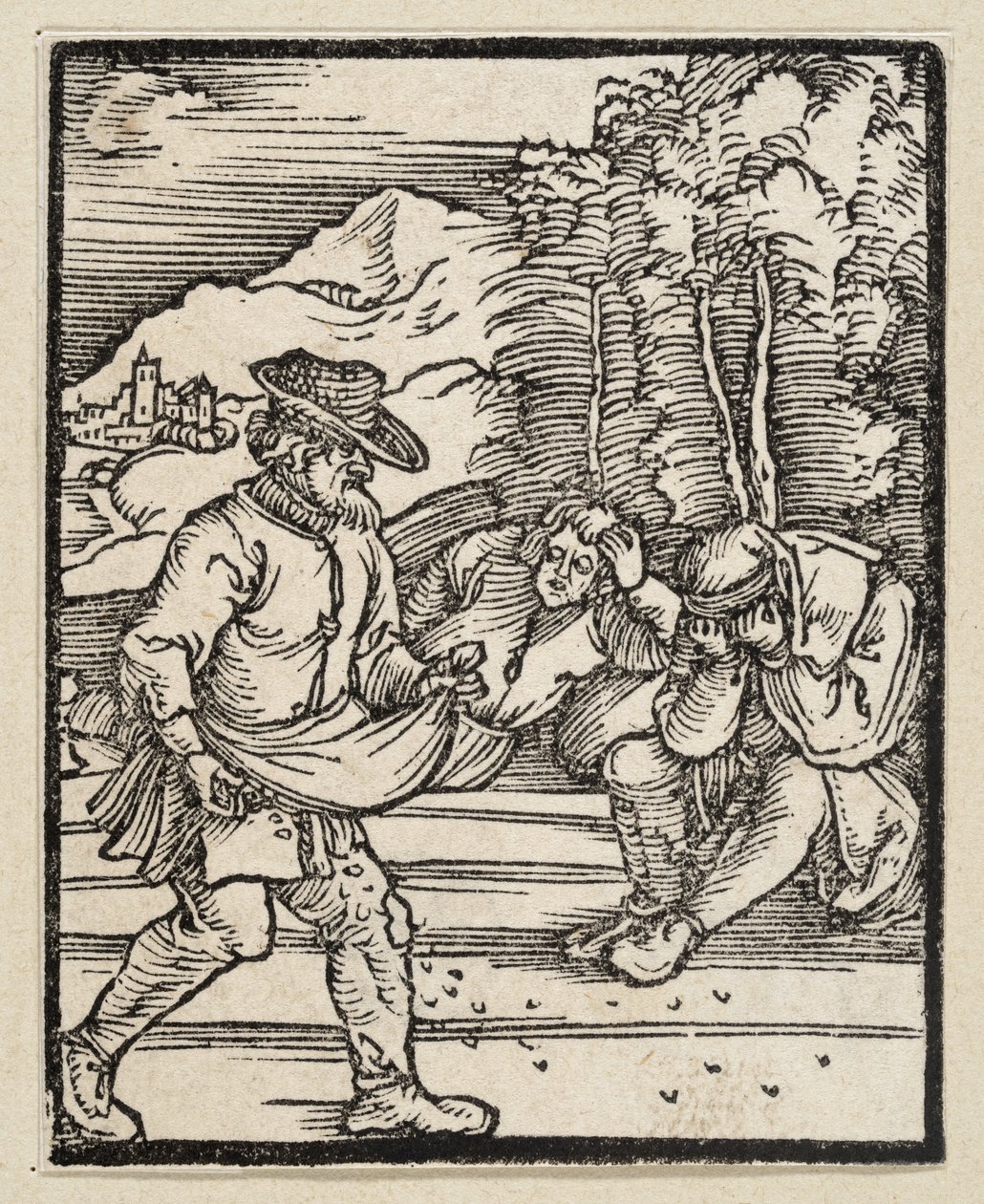 La parábola del enemigo que siembra cizaña (de: Postilla, 43 xilografías) de Albrecht Dürer