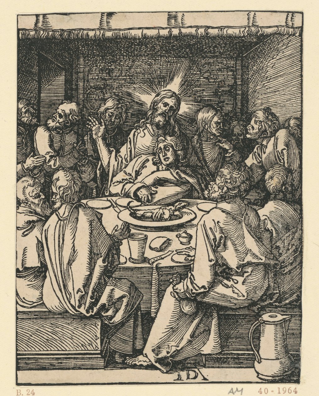 La Última Cena (Pequeña Pasión) de Albrecht Dürer