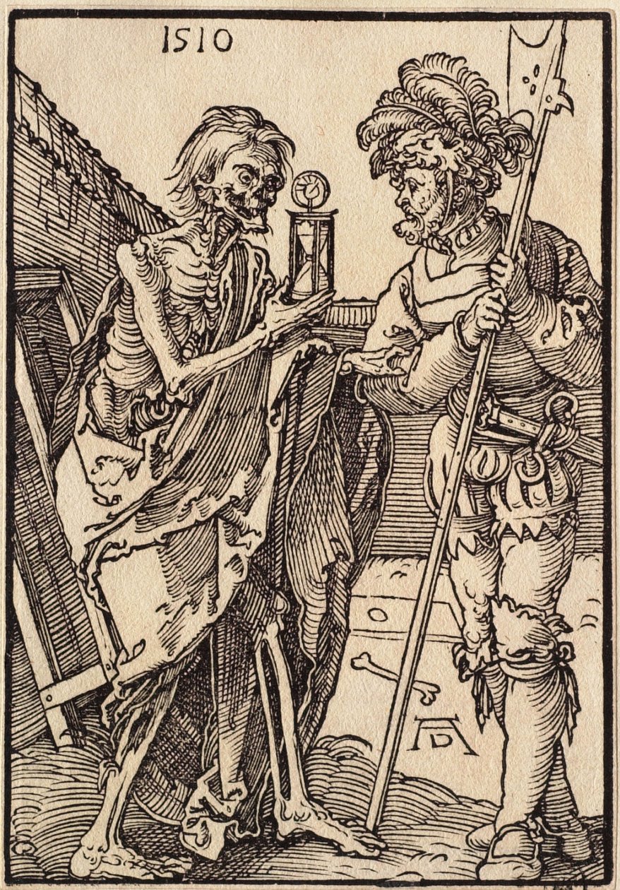 La muerte y el lansquenete de Albrecht Dürer