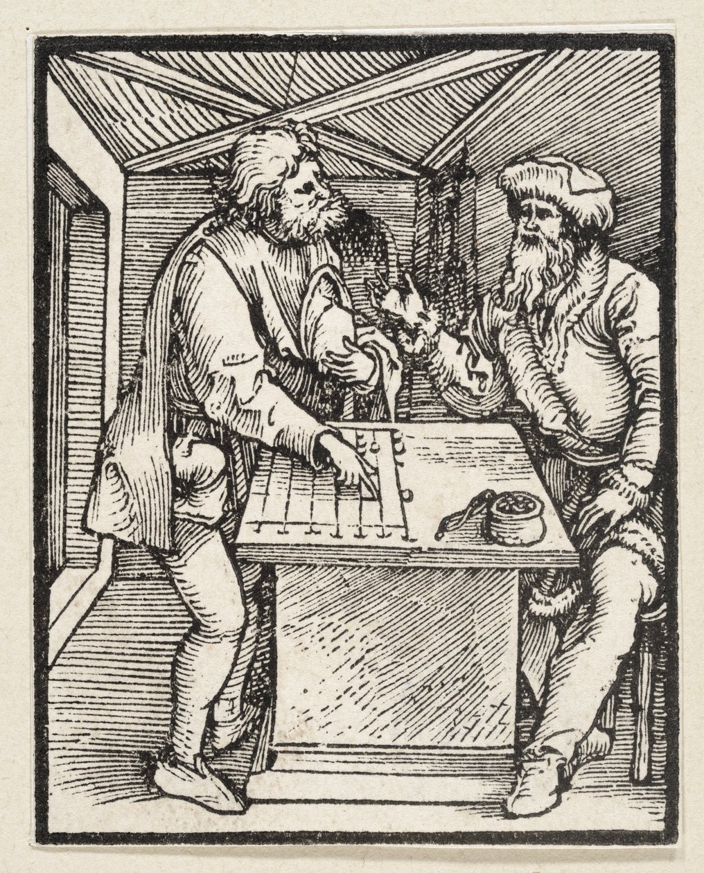 El rico y su mayordomo (de: Postilla, 43 xilografías) de Albrecht Dürer