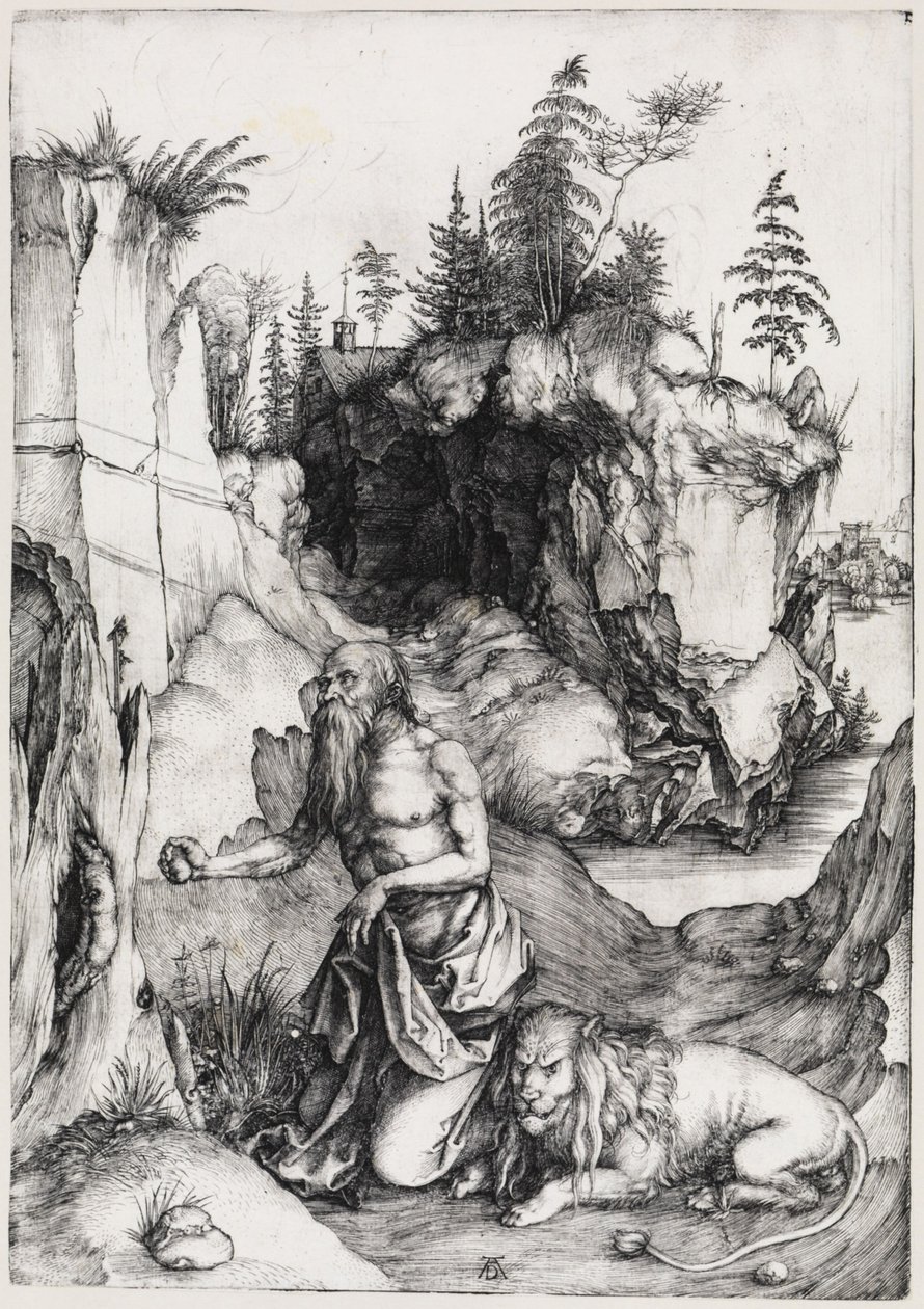 San Jerónimo en el desierto de Albrecht Dürer