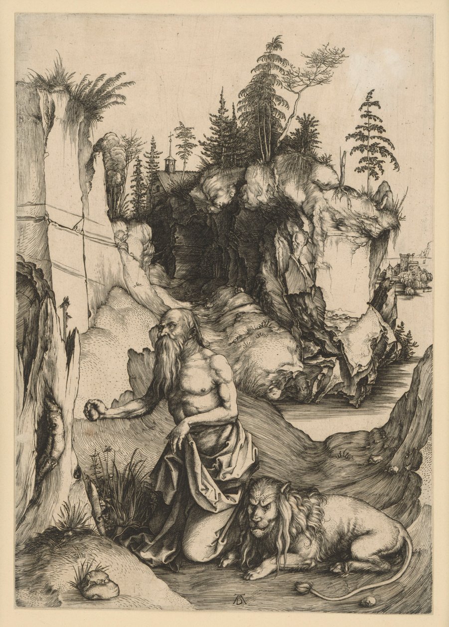 San Jerónimo en el desierto de Albrecht Dürer