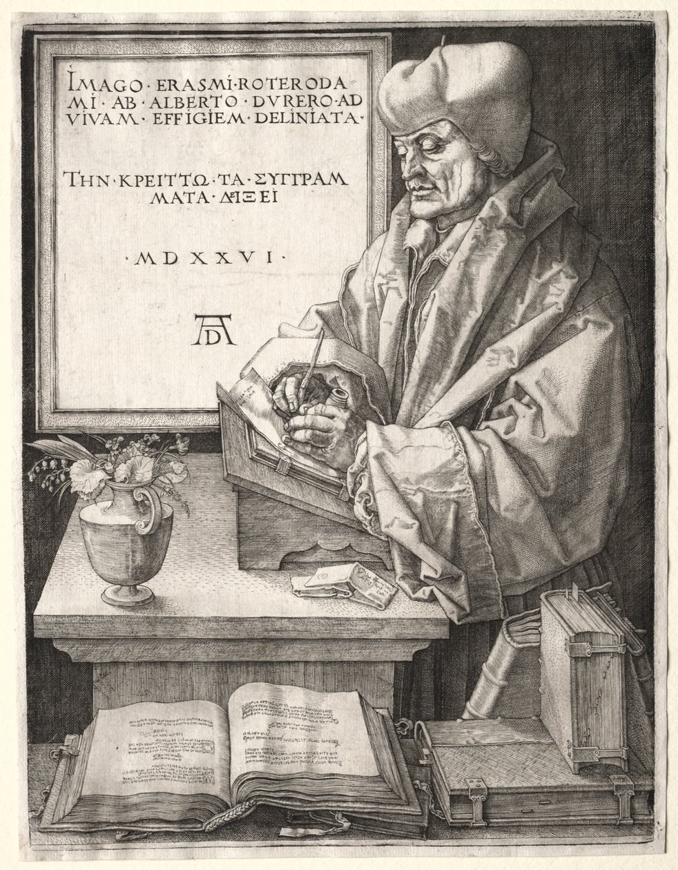 Desiderio Erasmo de Róterdam de Albrecht Dürer
