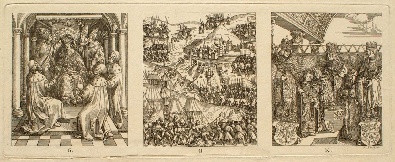 Detalle G, O, K de Albrecht Dürer