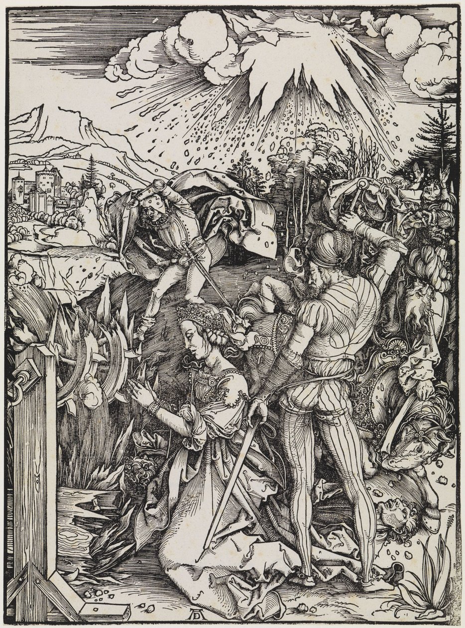 La decapitación de santa Catalina de Albrecht Dürer