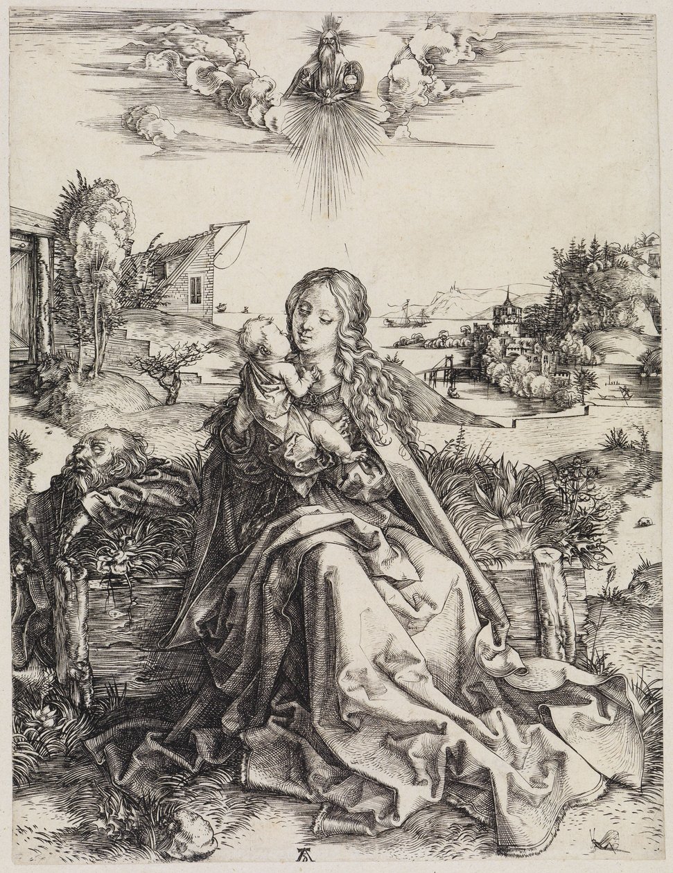 La Sagrada Familia con el saltamontes de Albrecht Dürer
