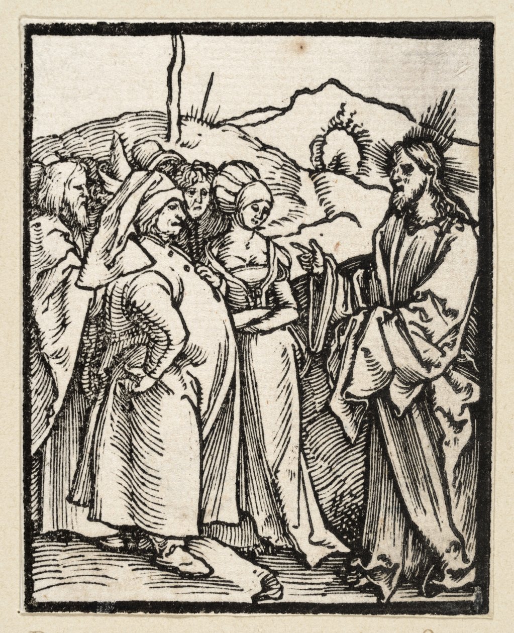Los pecadores acuden a Cristo (43 temas religiosos) de Albrecht Dürer