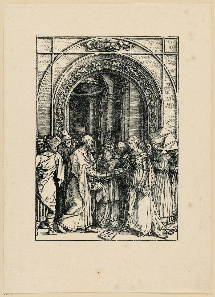El compromiso de María (Vida de María) de Albrecht Dürer