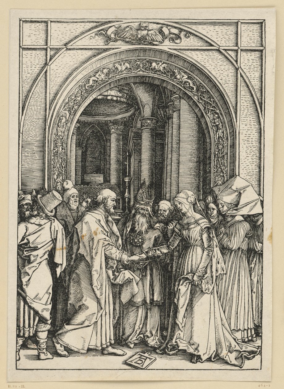 Los esponsales de María (Vida de la Virgen) de Albrecht Dürer