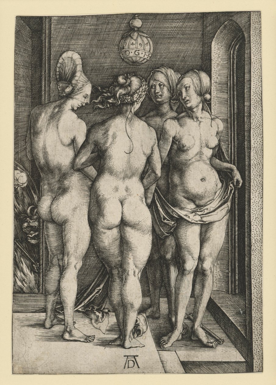 Las cuatro mujeres desnudas de Albrecht Dürer