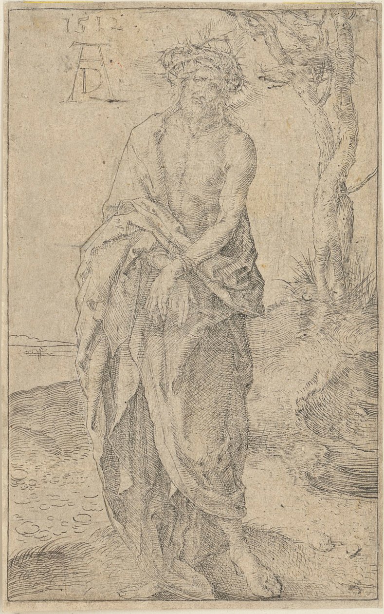 Ecce Homo (Varón de dolores con las manos atadas) de Albrecht Dürer