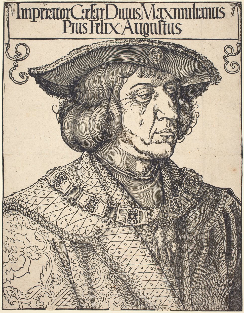 El emperador Maximiliano I de Albrecht Dürer
