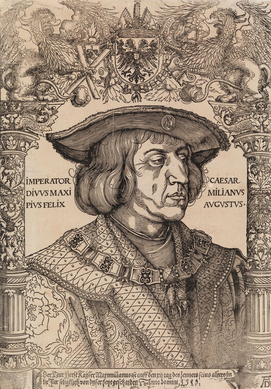 El emperador Maximiliano I de Albrecht Dürer