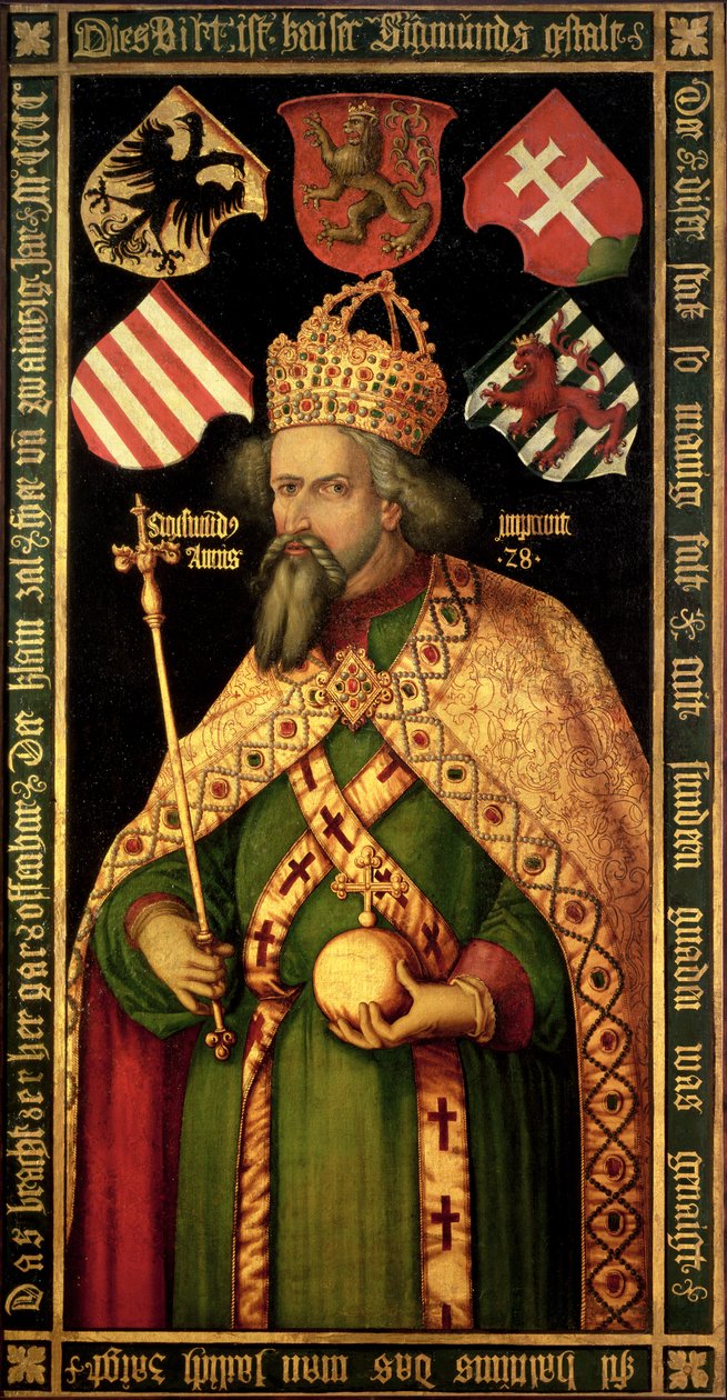 Emperador Segismundo, Sacro Emperador Romano, Rey de Hungría y Bohemia (1368-1437), c.1600 de Albrecht Dürer