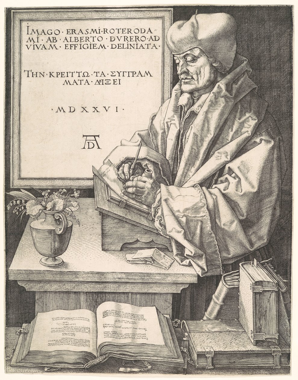 Erasmo de Rotterdam de Albrecht Dürer