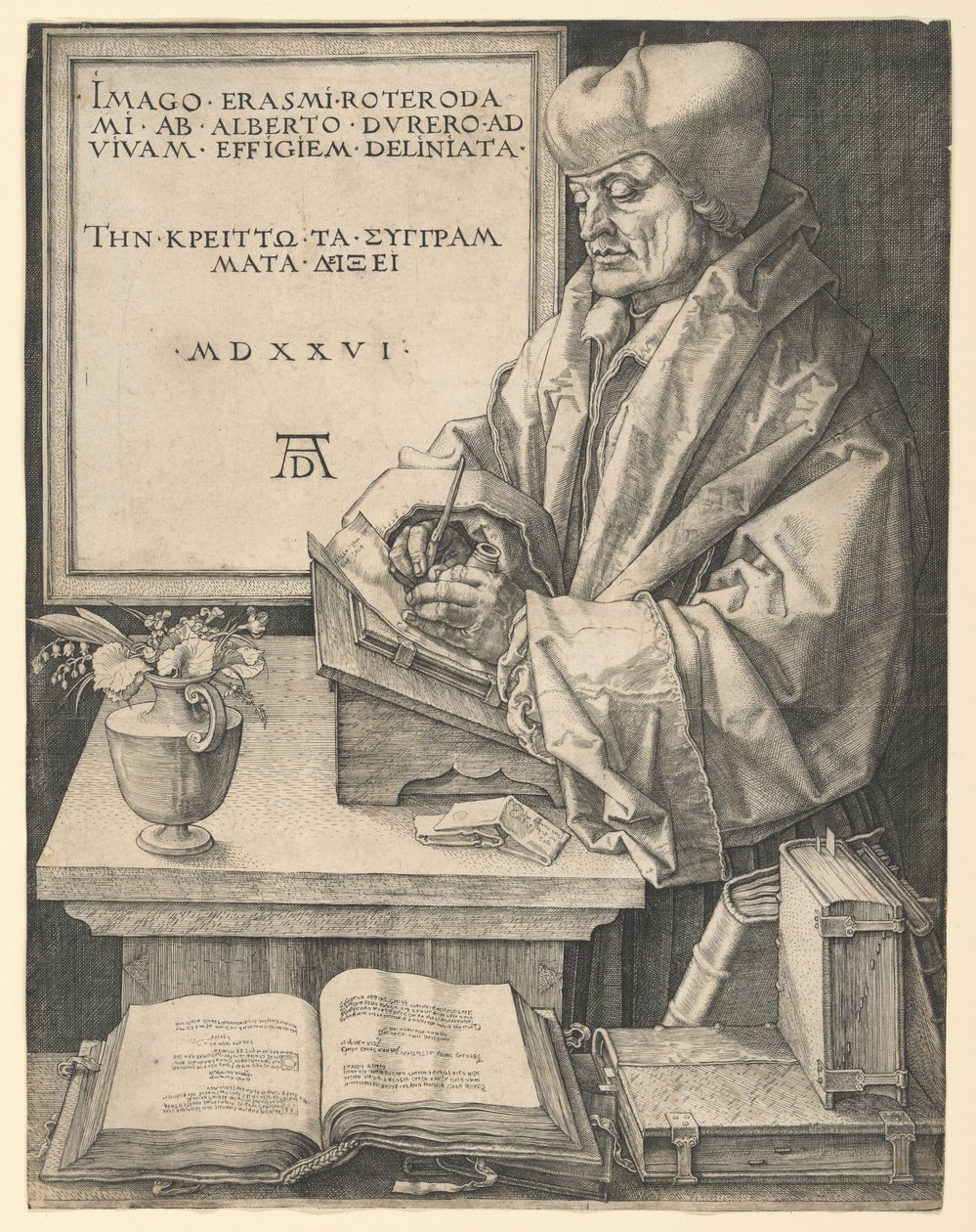Erasmo de Róterdam de Albrecht Dürer