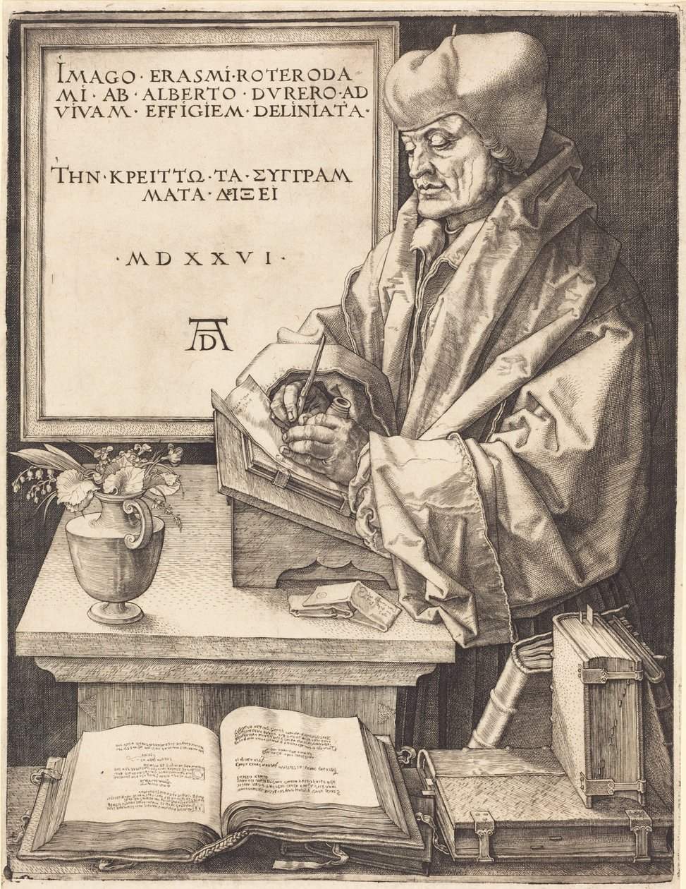 Erasmo de Róterdam de Albrecht Dürer