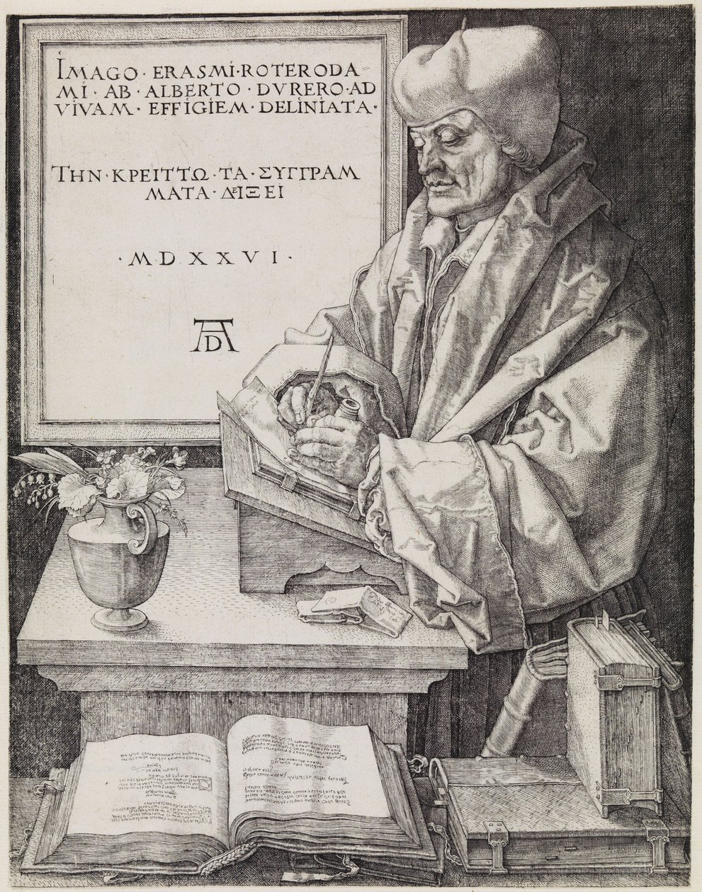 Erasmo de Róterdam de Albrecht Dürer