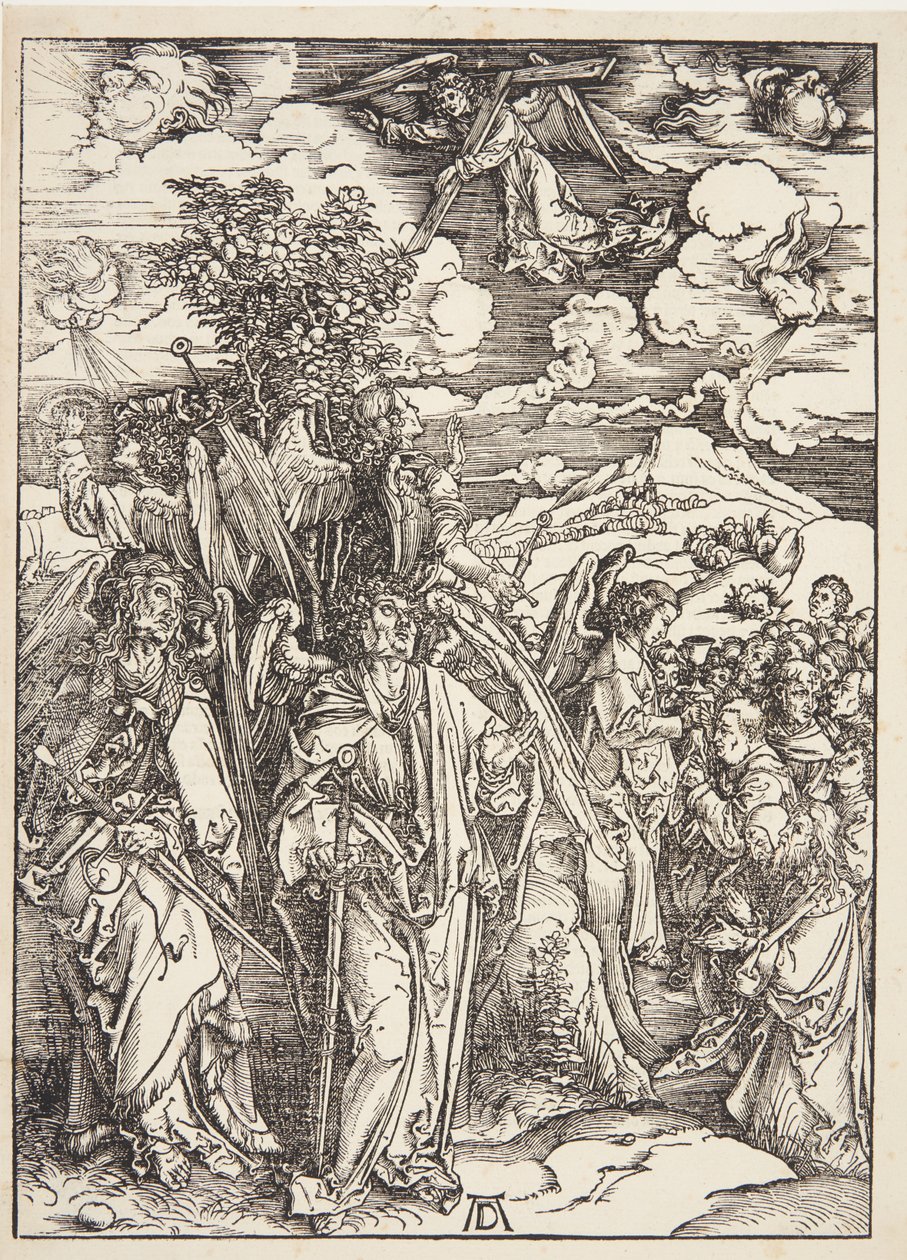 Cuatro ángeles deteniendo los vientos de Albrecht Dürer