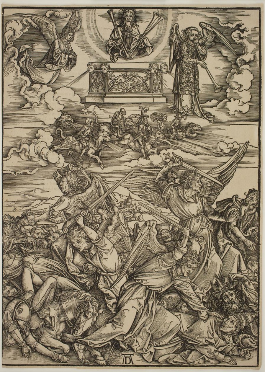 Cuatro ángeles vengadores del Éufrates de Albrecht Dürer